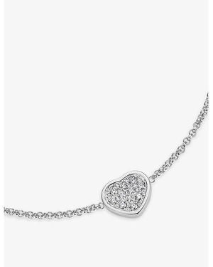 Chopard My Happy Hearts 18Ct- And 0.12Ct Brilliant-Cut Diamond Bracelet - Natural