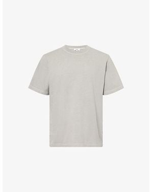 Agolde Asha Mock-Neck Cotton-T-Shirt - White
