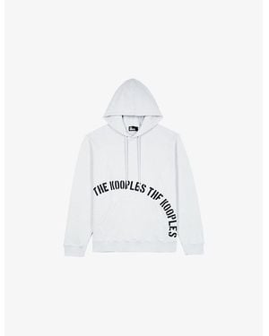 The Kooples Logo-Print Regular-Fit Cotton Hoody - White