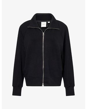 Varley Doublesoft Tyde Zip-Through Woven Jumper - Blue