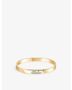 Messika Move Noa 18Ct And 0.15Ct Diamond Bangle Bracelet - Metallic