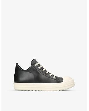 スニーカー Rick Owens Lamb Leather Low-Top Sneakers With Calf Leather Rick Owens Leather Low-Top Sneakers | Saks Fifth Avenue