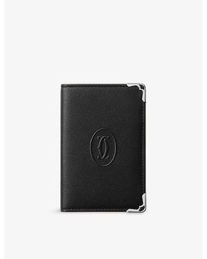 Cartier Must De 4Cc Leather Card Holder - Black