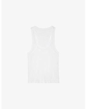 Zadig & Voltaire Scoop-Neck Modal Vest Top - White