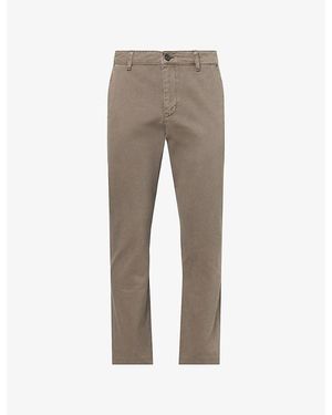 FRAME The Straight Regular-Fit Cotton Trousers - Grey