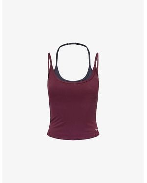 WE Are Tala Dayflex Double-Layer Jersey Vest Top - Purple