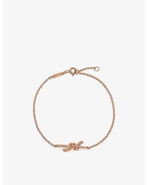 Tiffany & Co. Tiffany Knot Small 18Ct Rose- Chain Bracelet - Metallic