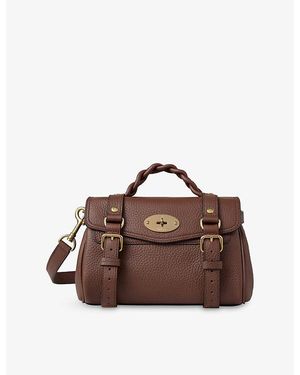 Mulberry Alexa Mini Leather Satchel Bag - Brown