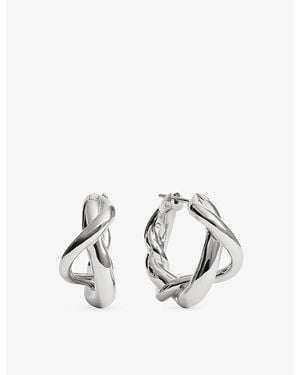 Monica Vinader Ochre Medium Sterling- Hoop Earrings - Metallic