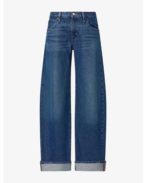 FRAME The Low Bow Cotton Denim Jeans - Blue