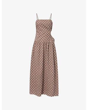 Chocolate Brown Polka Dot Dresses for Women - Up to 67% off | Lyst UK