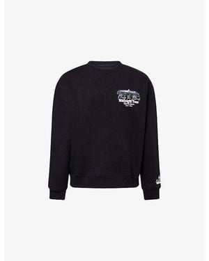 Only the Blind Midnight Tour Printed Cotton-Jersey Sweatshirt - Black