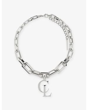 Christian Louboutin Cl-Toned Metal Chain Necklace - Metallic