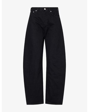 Agolde Luna High-Rise Tapered Denim Jeans - Blue