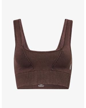 Fp Movement Good Karma Square-Neck Bra - Brown