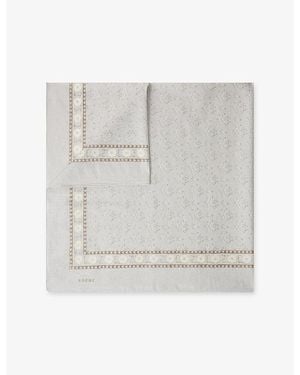 Soeur Classique Cotton-Voile Scarf - White