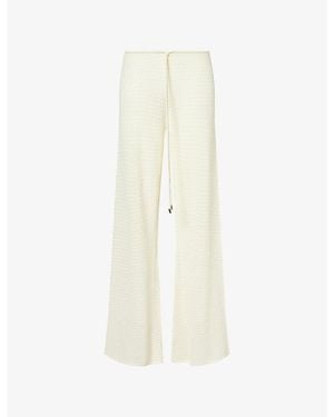 Cheap Monday Belize Wide-Leg Knitted Pants - White