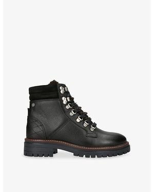 Barbour Bamburgh Leather Hiker Boots - Black