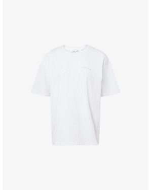 Samsøe & Samsøe Saeira Logo-Print Cotton-Jersey T-Shirt - White