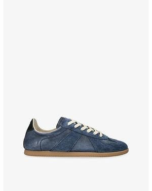 Maison Margiela Replica Low Pro Suede Trainers - Blue