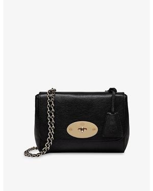Mulberry Lily Leather Shoulder Bag - Black