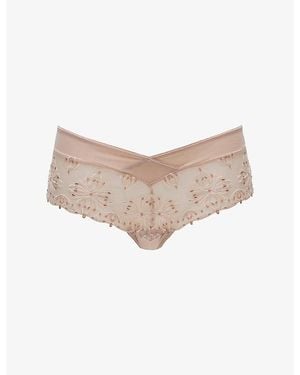 Chantelle Champs Elysées Embroidered Shorty - White
