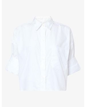 Twp Next Ex Cropped Cotton Shirt - White