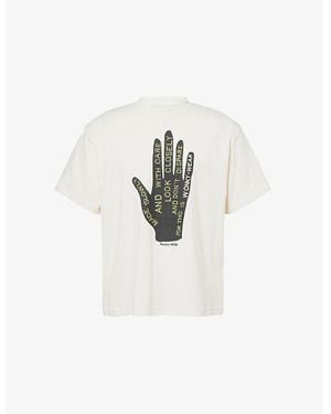 STORY mfg. Grateful Short-Sleeve Cotton T-Shirt - White