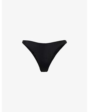Away That Day Maui High-Rise Bikini Bottoms - Black