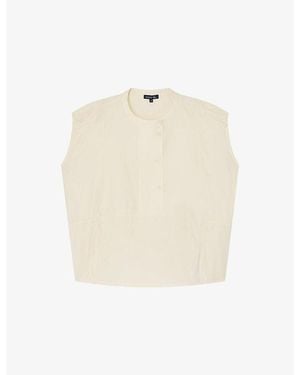 Soeur Danube Relaxed-Fit Cotton-Blend Shirt - Natural