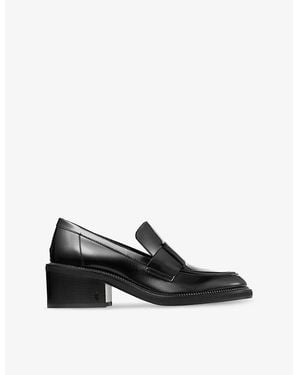 Jimmy Choo Tylor 60 Heeled Patent Leather Loafers - Black