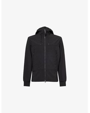 C.P. Company Goggle-Hood Long-Sleeve Stretch-Woven Jacket - Black