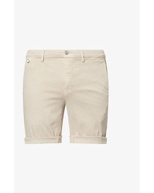 Replay Benni Hyperflex Regular-Fit Stretch-Cotton Chino Shorts - White