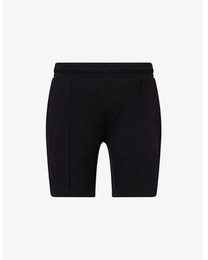 Arne Essential Luxe Drawstring Stretch-Cotton Blend Shorts - Black