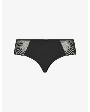 Chantelle Legend Lace Stretch-Woven Briefs - Black