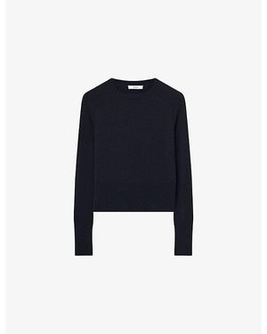 JOSEPH Melby Long-Sleeved Cashmere Sweater - Blue