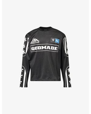 GODMADE Ralley Long-Sleeve Cotton Top - Black