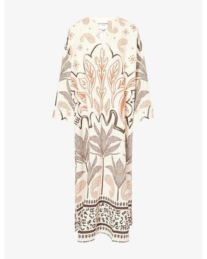Second Summer Sahara Woven Kaftan - White