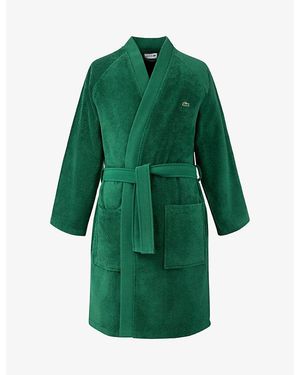 Lacoste Defile Cotton Bathrobe - Green