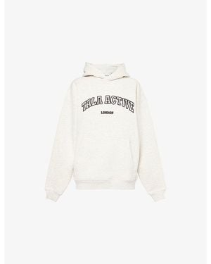 WE Are Tala Logo-Appliqued Oversized Cotton-Blend Hoody - White