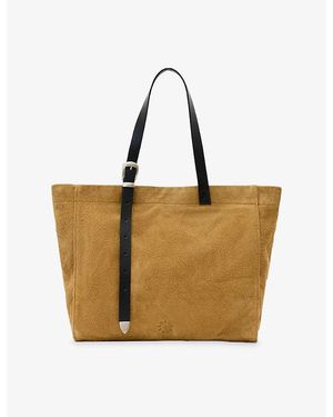 AllSaints Haven Suede Tote Bag - Brown