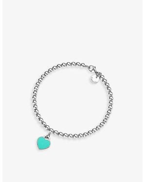 Tiffany & Co. Return To Tiffany Sterling- And Enamel Bracelet - Blue