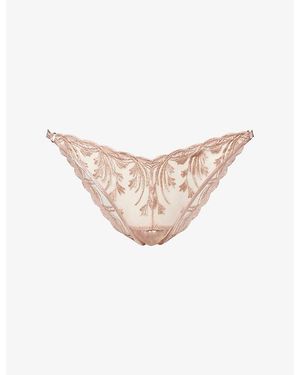 Aubade Cosmic Romance Lace Hipster Briefs - White
