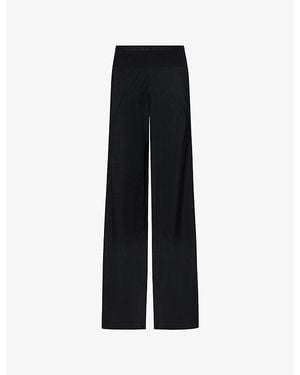 Rick Owens Bias Straight-Leg Woven Pants - Black