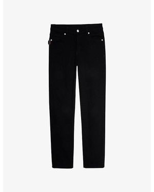 Zadig & Voltaire Boyfit Cropped-Leg Five-Pocket Jeans - Black