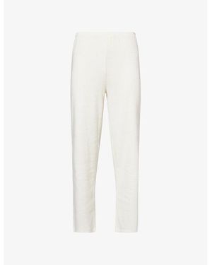 4th & Reckless Liliana Ribbed Cotton-Jersey Pants - White