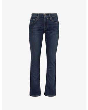 PAIGE Transcend Federal Slim Straight-Leg Stretch-Denim Jeans - Blue