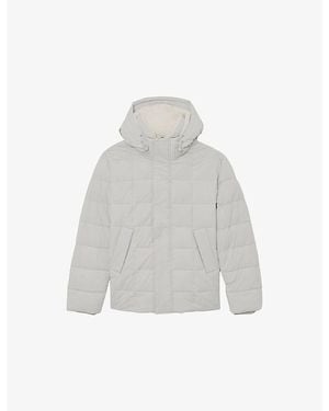Reiss Klause Borg-Lined Quilted Puffer Jacket - White