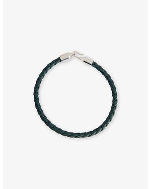 Thomas Sabo Braided Sterling- And Leather Bracelet - White