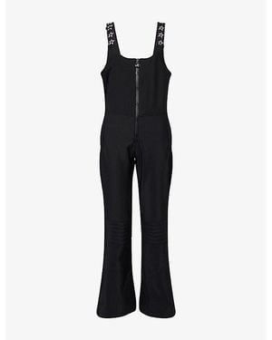 Perfect Moment Bib Flared Ski Suit - Black